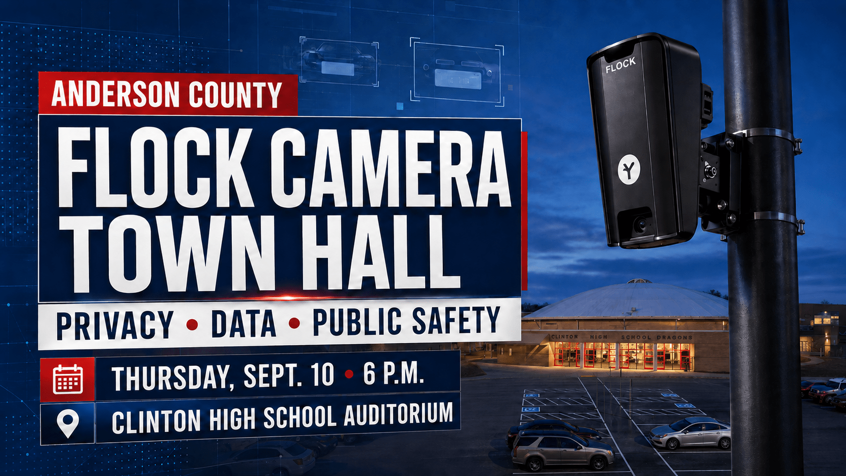 Anderson County Schedules Town Hall on Flock Cameras and Privacy Concerns