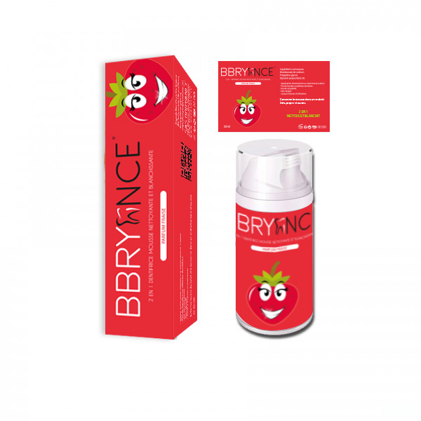 Foaming toothpaste strawberry