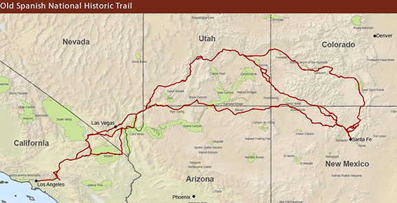 Old Spanish Trail Map Back Country Horsemen Of America Old Spanish Trail Map 