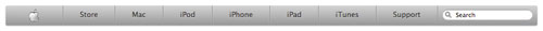 Apple Navigation with CSS3