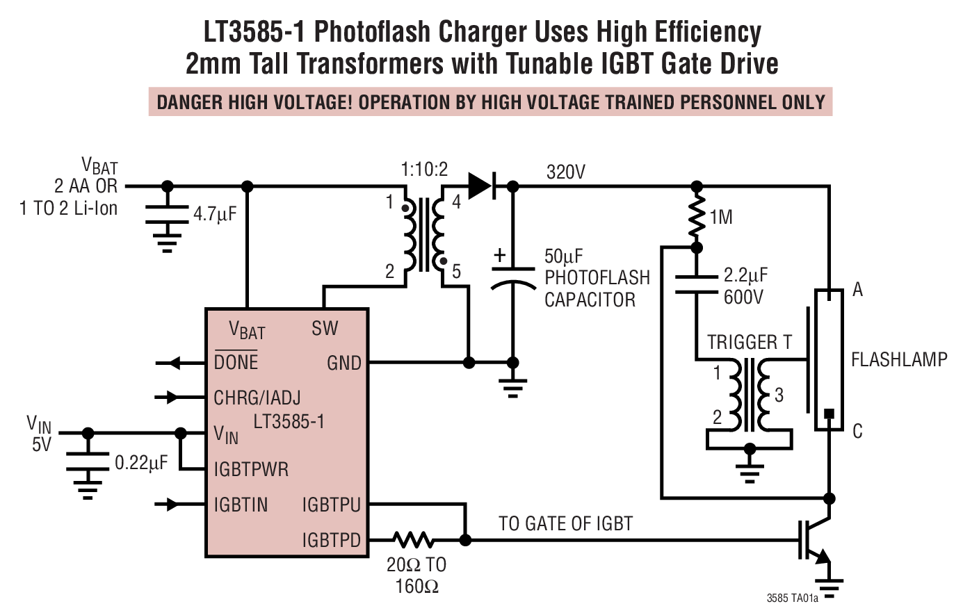 Lt3585 Photoflash Charger With Adjustable Input Current