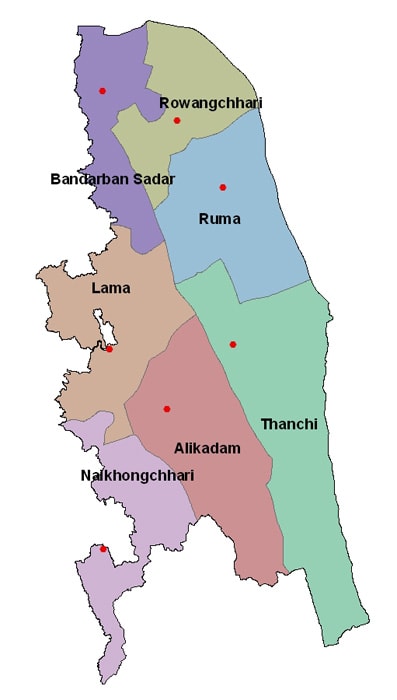 Important Basic Information Of Bandarban Map Bandarban 