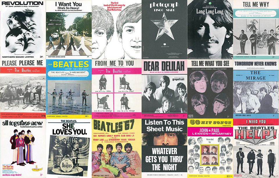BEATLES SHEET MUSIC BOOKS ARE NOW AVAILABLE INDIVIDUALLY OR AS A