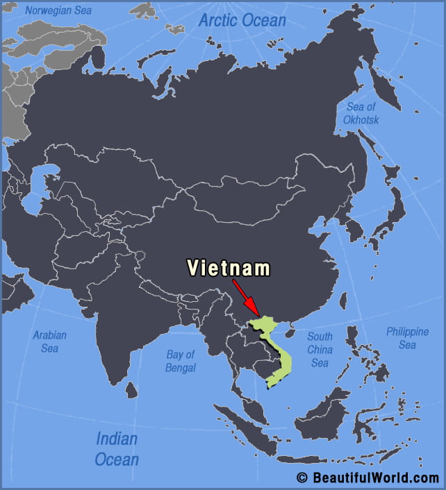 Map Of Vietnam Facts Information Beautiful World Travel Guide Vietnam Map 