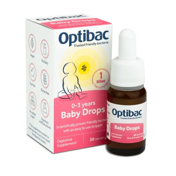 Optibac Probiotics Baby Drops 10 мл Пробіотик дитячі каплі
