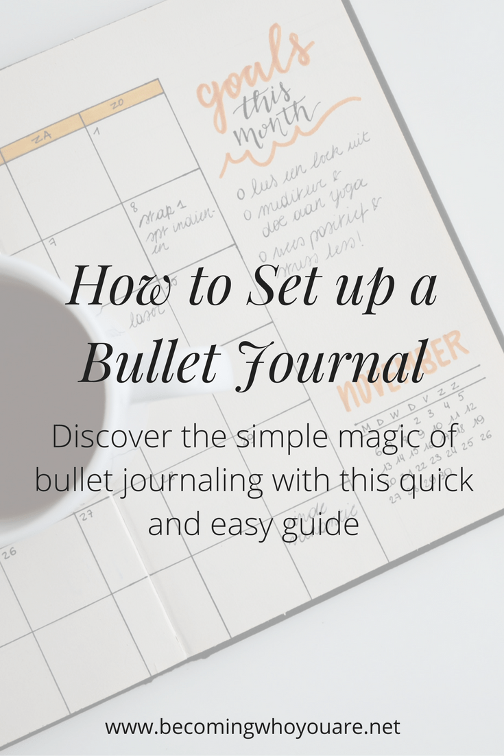 Bullet Journaling 101: How to Set up a Bullet Journal - Becoming