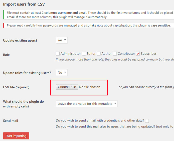 Select the existing site's database. How To Bulk Import Users To Wordpress Beginwp