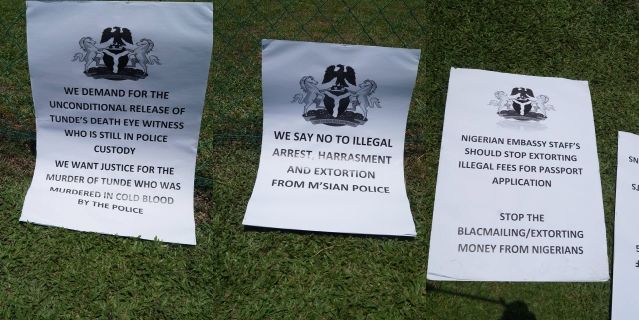 Original and two (2) copies of the approval letter from the department of immigration malaysia. Nigerians In Malaysia Protest Extortion Torture By Embassy Officials Bellanaija