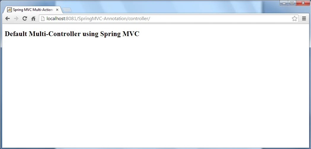 Spring MVC: Multi-Controller actions using @Controller - BenchResources.Net