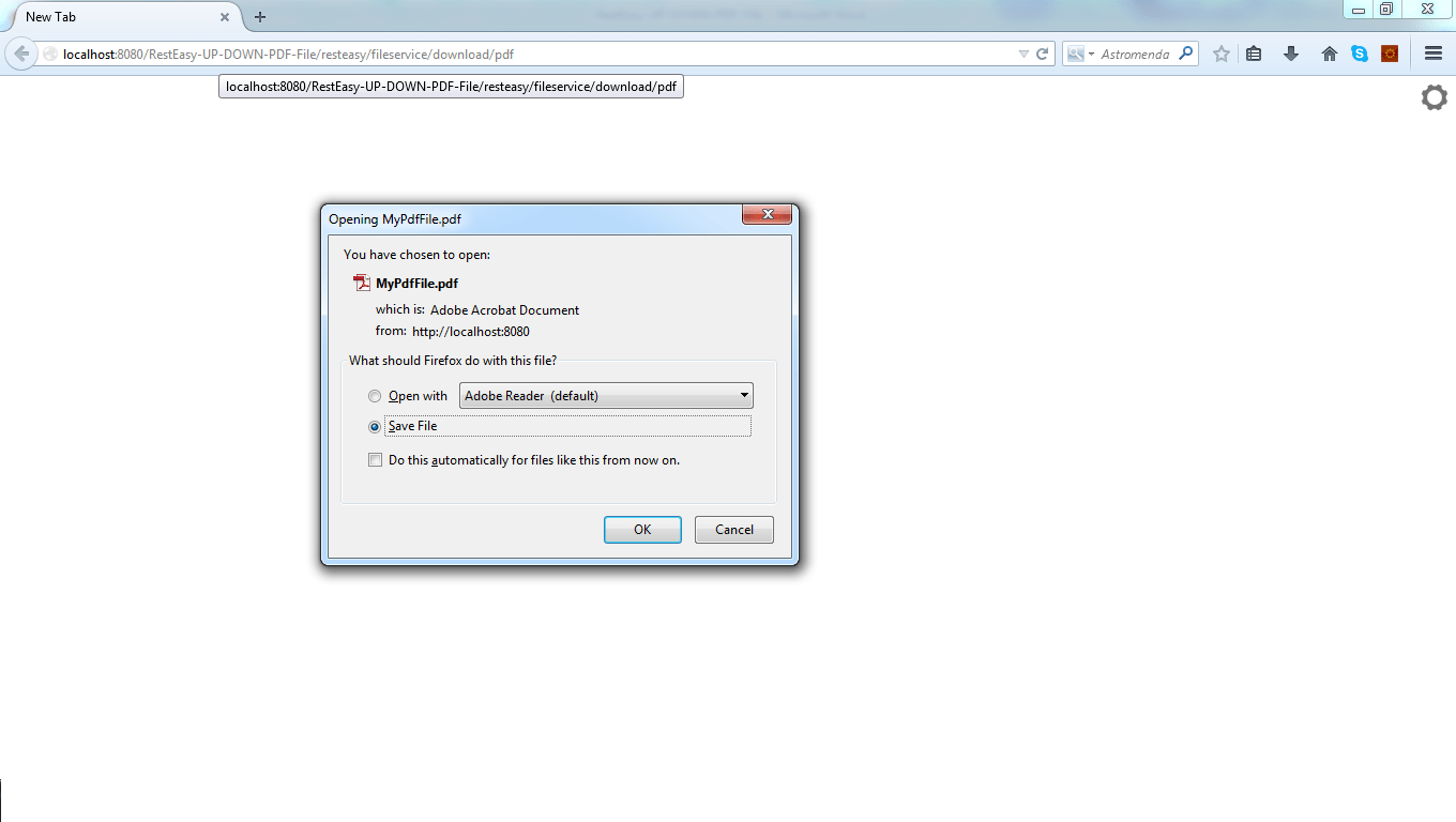 RestEasy JAXRS web service for uploading/downloading PDF file + Java