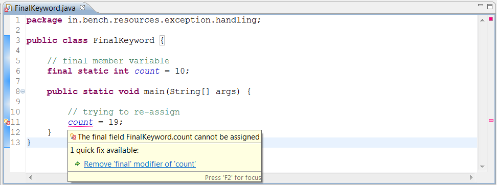 Java - final v/s finally v/s finalize - BenchResources.Net