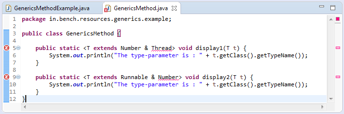 Java 5 - Generics methods - BenchResources.Net