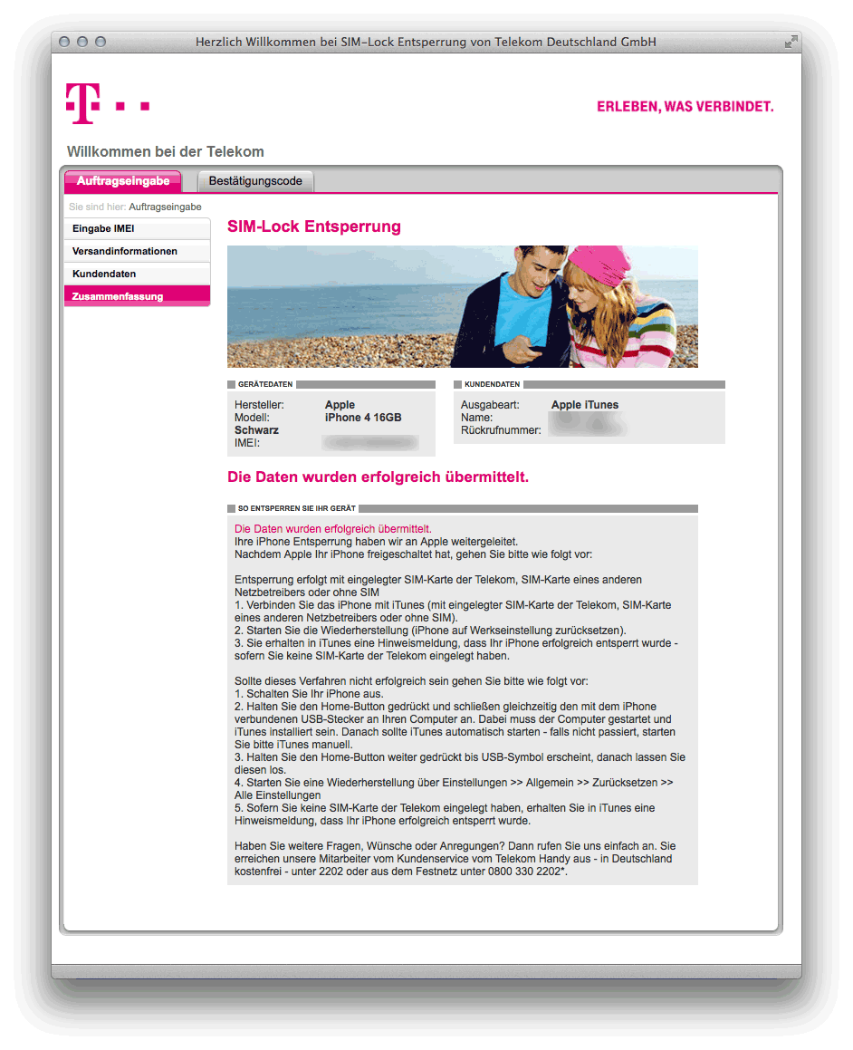 iPhone SIMLock entfernen Business mit Mac, iPad, iPhone