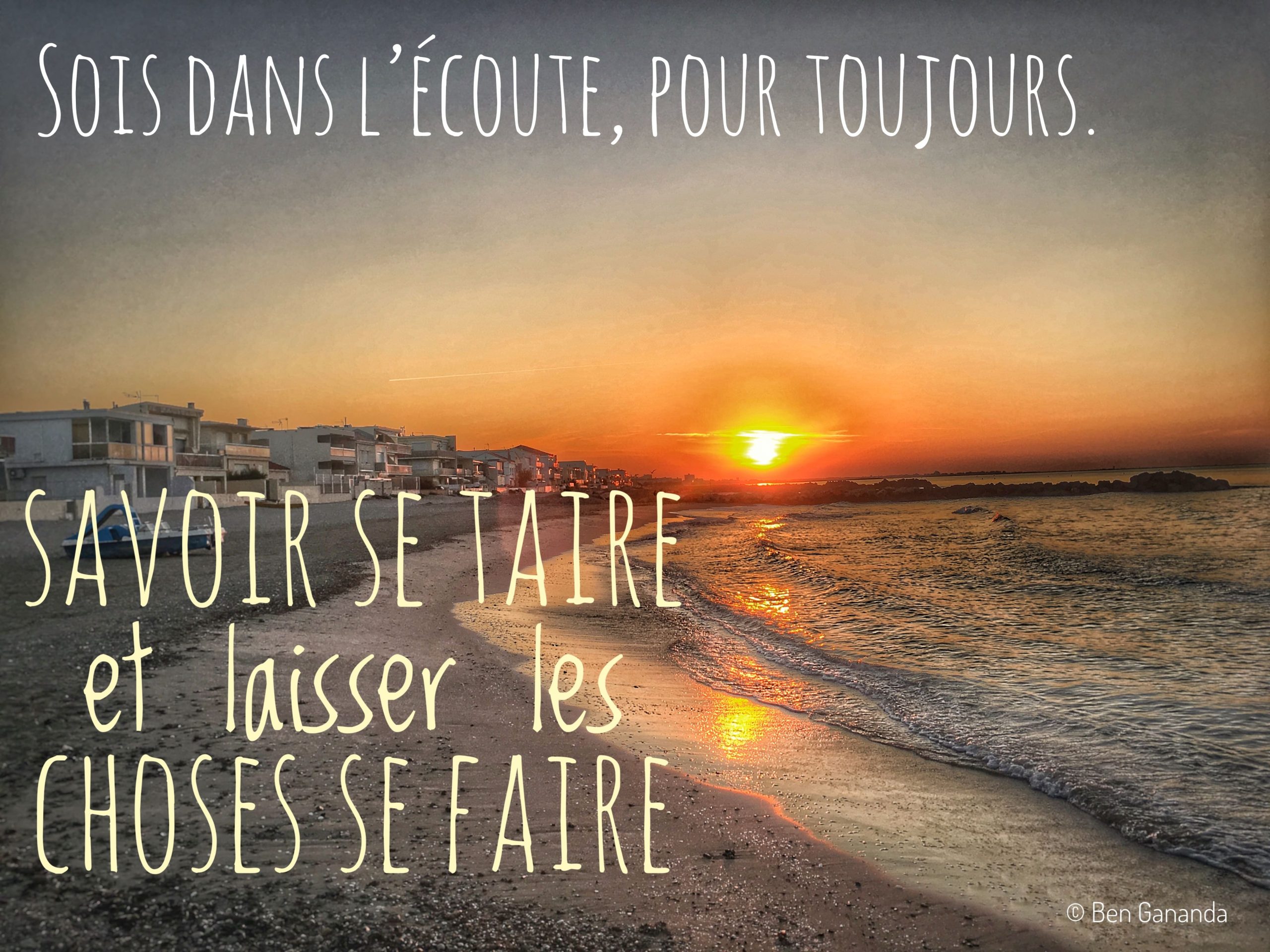 Coucher de soleil dans le sud de la France