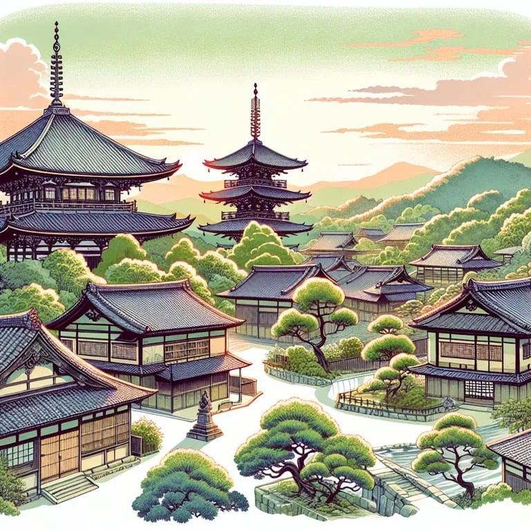 일본 교토 전통 마을과 사찰 탐방