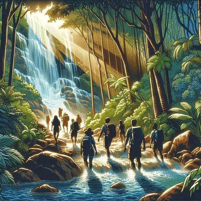 태국 코사무이 폭포 & 정글 트래킹 코스