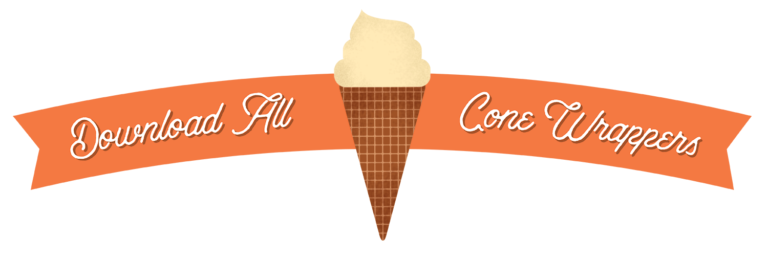 diy ice cream cone wrappers for a sweet summer