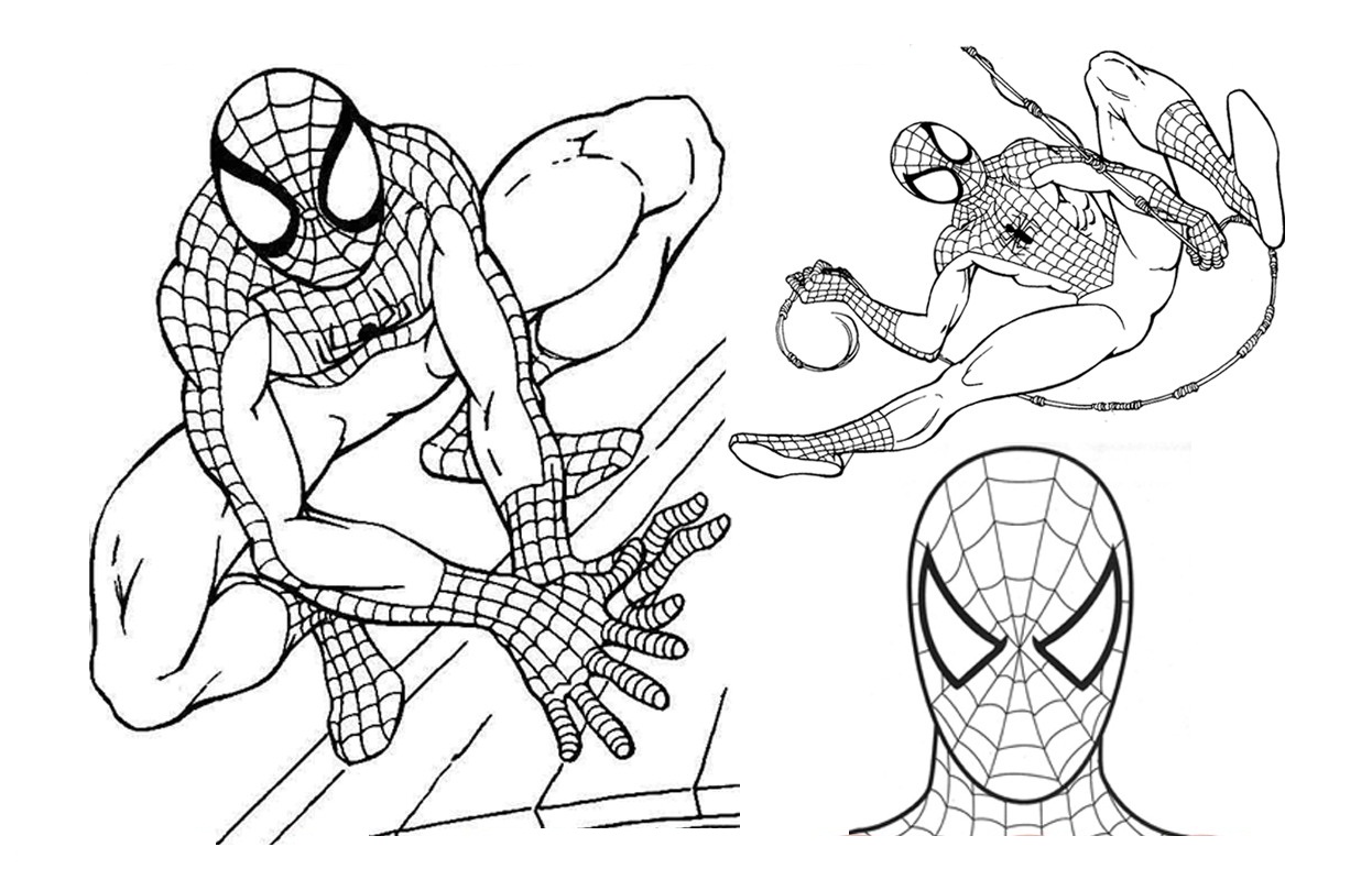 Free printable spiderman coloring pages for kids
