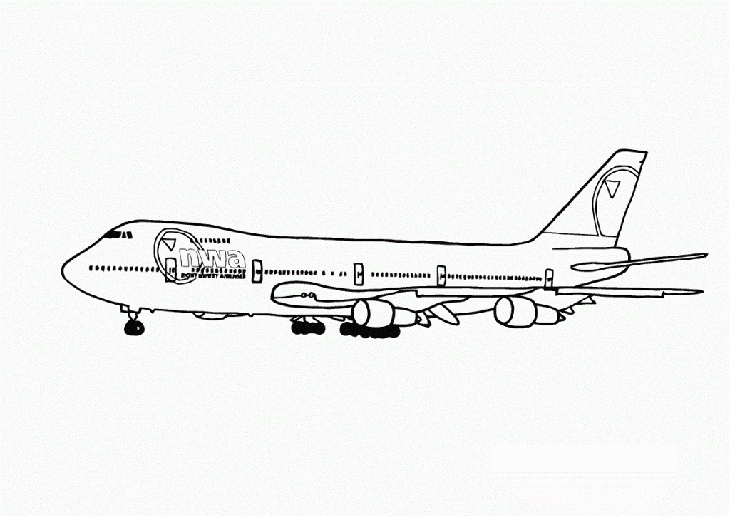 Free printable airplane coloring pages for kids