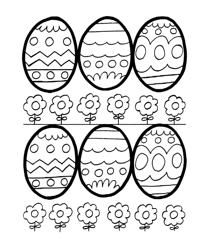 free printable easter egg coloring pages for kids