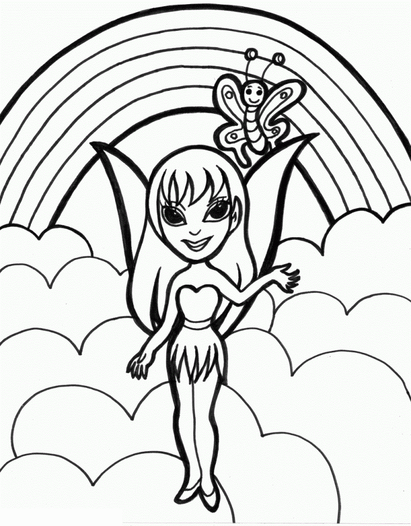 free printable rainbow coloring pages for kids