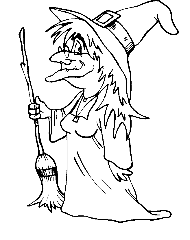 Witch coloring pages