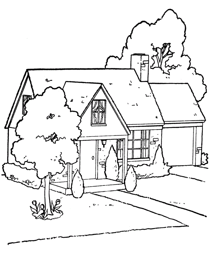 Print this coloring page (it'll print full page) save on pinterest. Free Printable House Coloring Pages For Kids