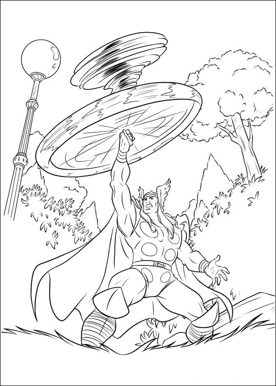free printable thor coloring pages for kids