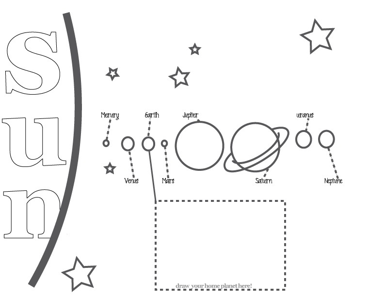 Free printable solar system coloring pages for kids