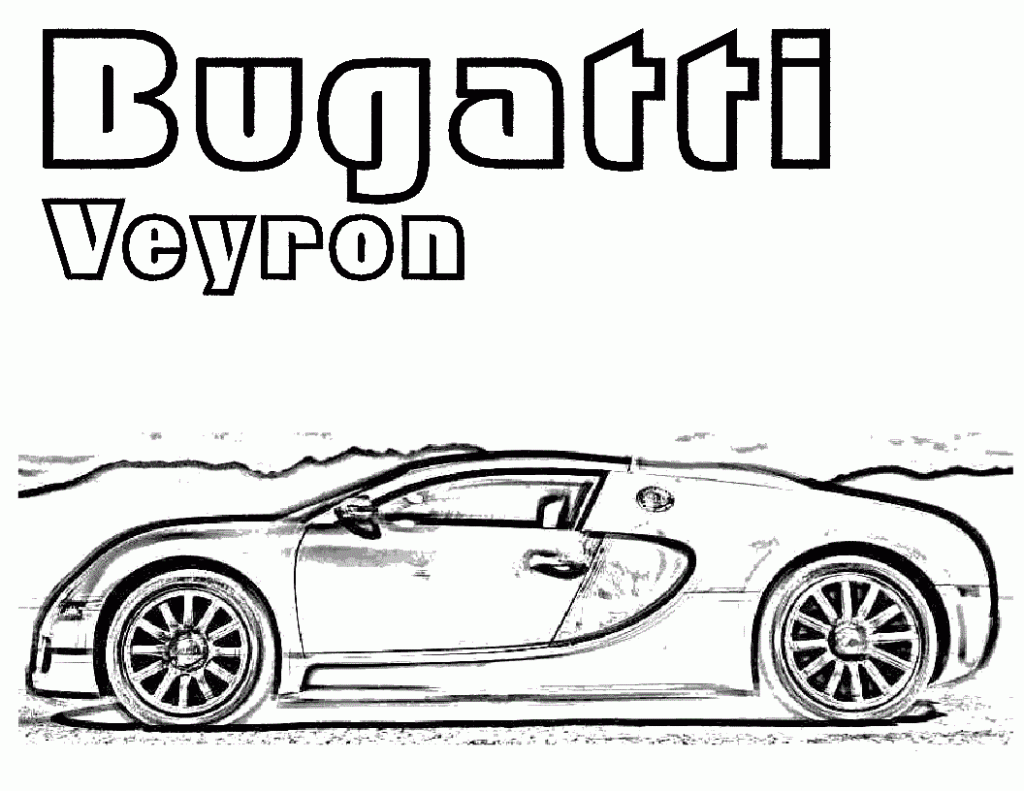The current super sport version of the veyron is recognised by guinness world. Free Printable Bugatti Coloring Pages For Kids