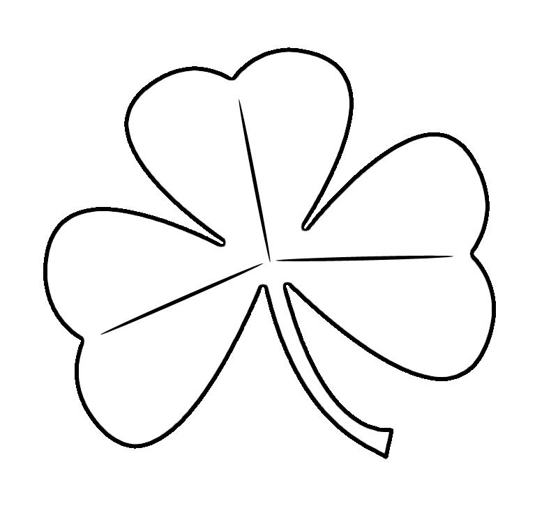 Free printable shamrock coloring pages for kids