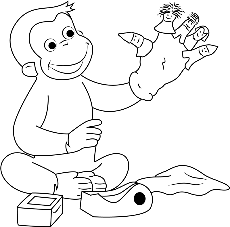 Monsters stick puppets coloring page: Puppet Coloring Pages - Best Coloring Pages For Kids
