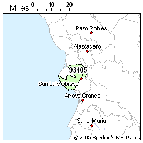 San Luis Obispo County Zip Code Map Your Ultimate Guide 93405 