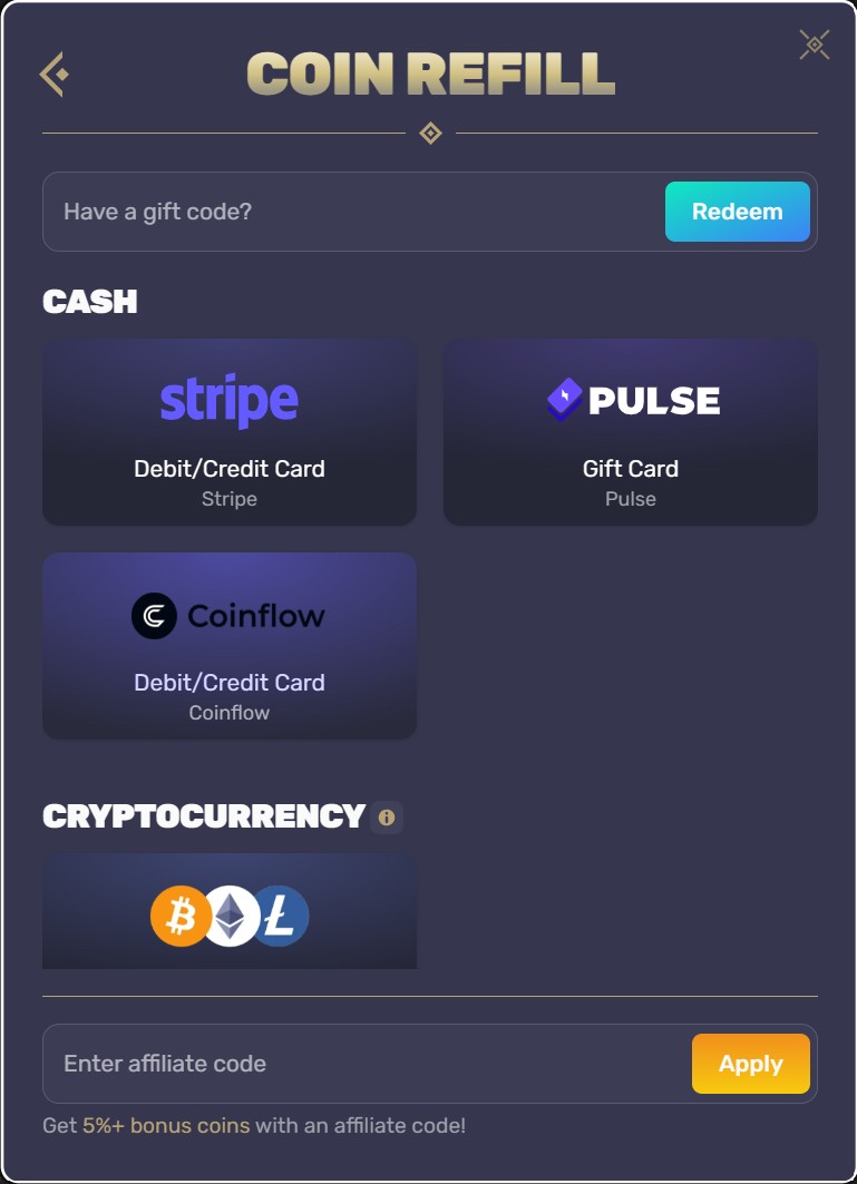 deposit methods