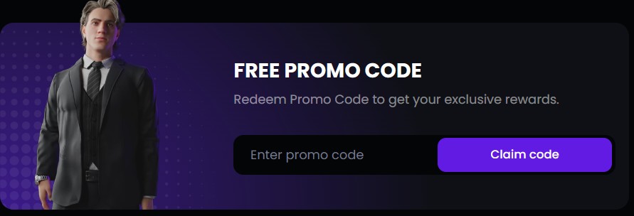 EmpireDrop Free Promo Code box with the Enter promo code field and Claim code button