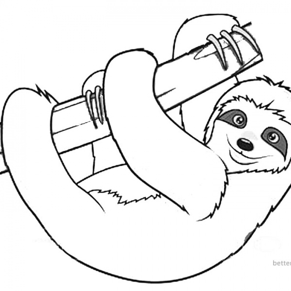 sloth coloring pages heart sticker template free printable coloring pages