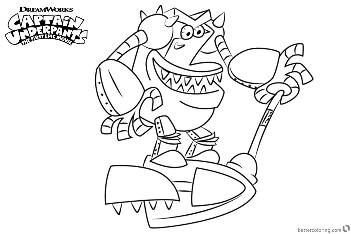But before that let s discuss a bit about the book. Turbo Toilet 2000 from Captain Underpants Coloring Pages ...