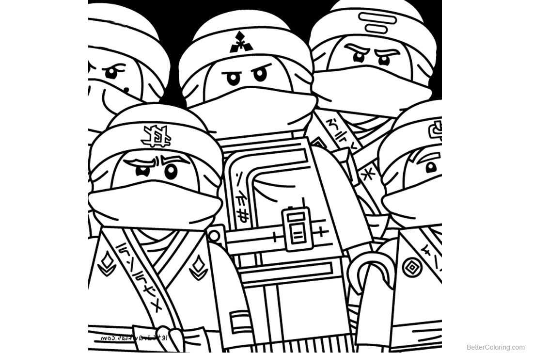 characters from lego ninjago coloring pages free printable coloring pages