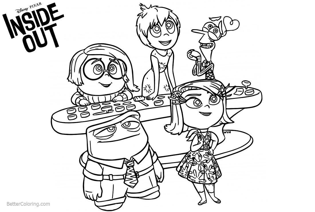 Inside out coloring pages