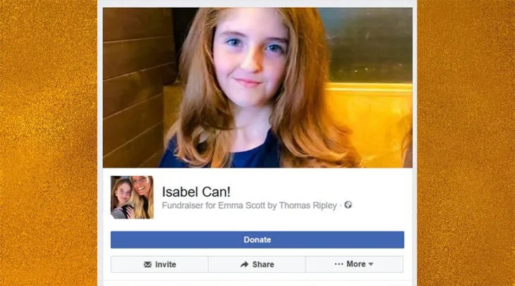 Fundraiser for Emma Scott’s daughter Isabel: Isabel Can