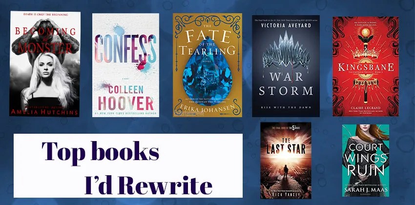 Books I’d Re write and why . Or when Shanah made me SWEAT! Top 5 Tuesday 11/19/2019