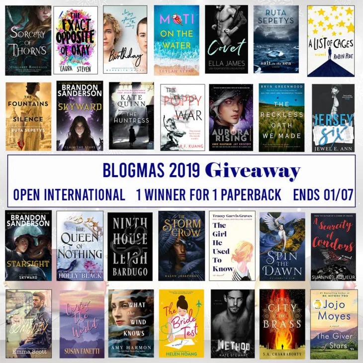 CLOSED International #Giveaway. Win one physical copy of one of my best reads of 2019! Ends 01/07 2 PM EST