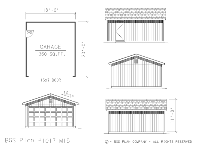 Gable Garages | Blue Sky Builders | Facade house, Garage ...