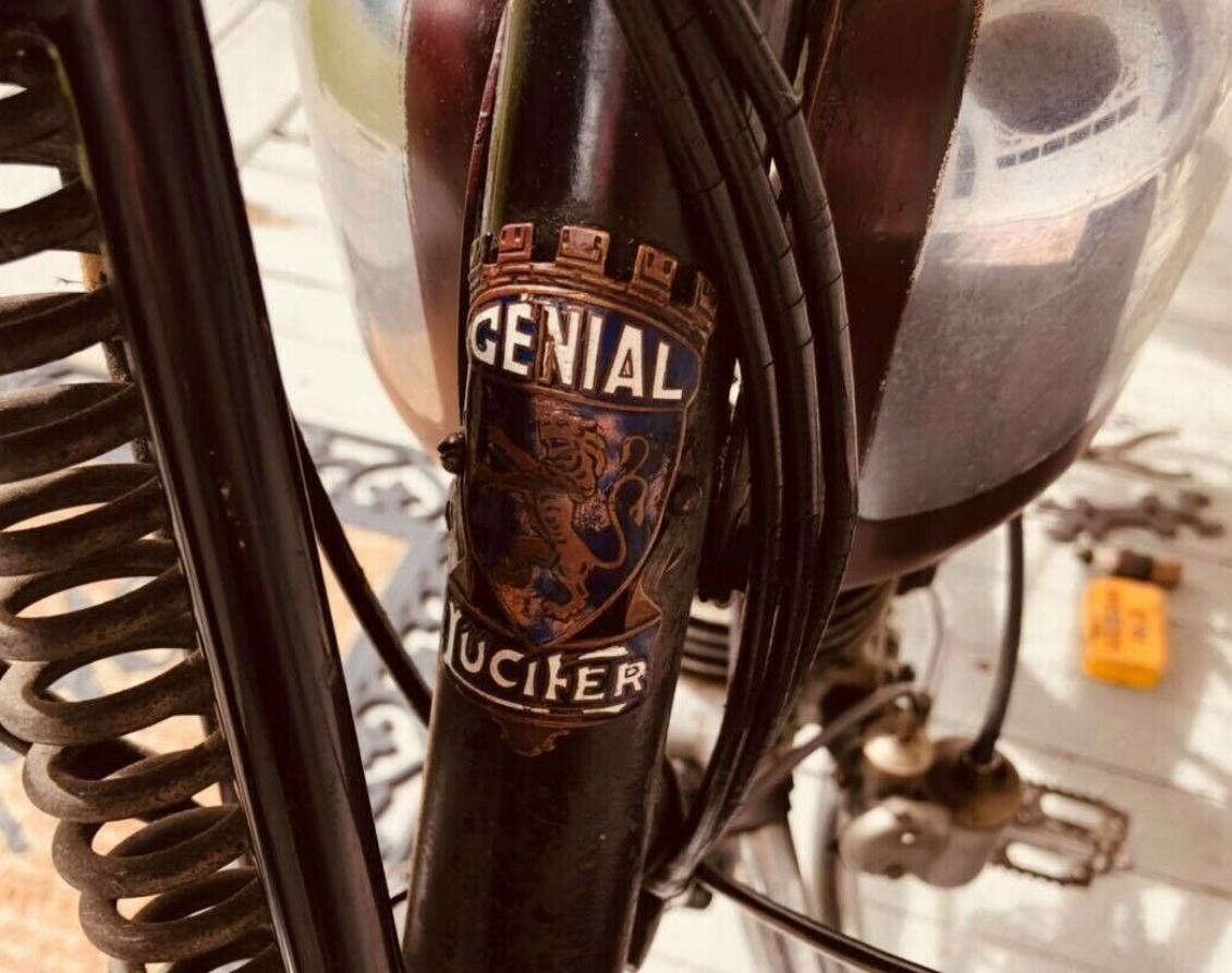 Selle Vélo En Cuir TRIOMPHE Pour Terrot, Peugeot, Motobecane - Occasion En Bon état