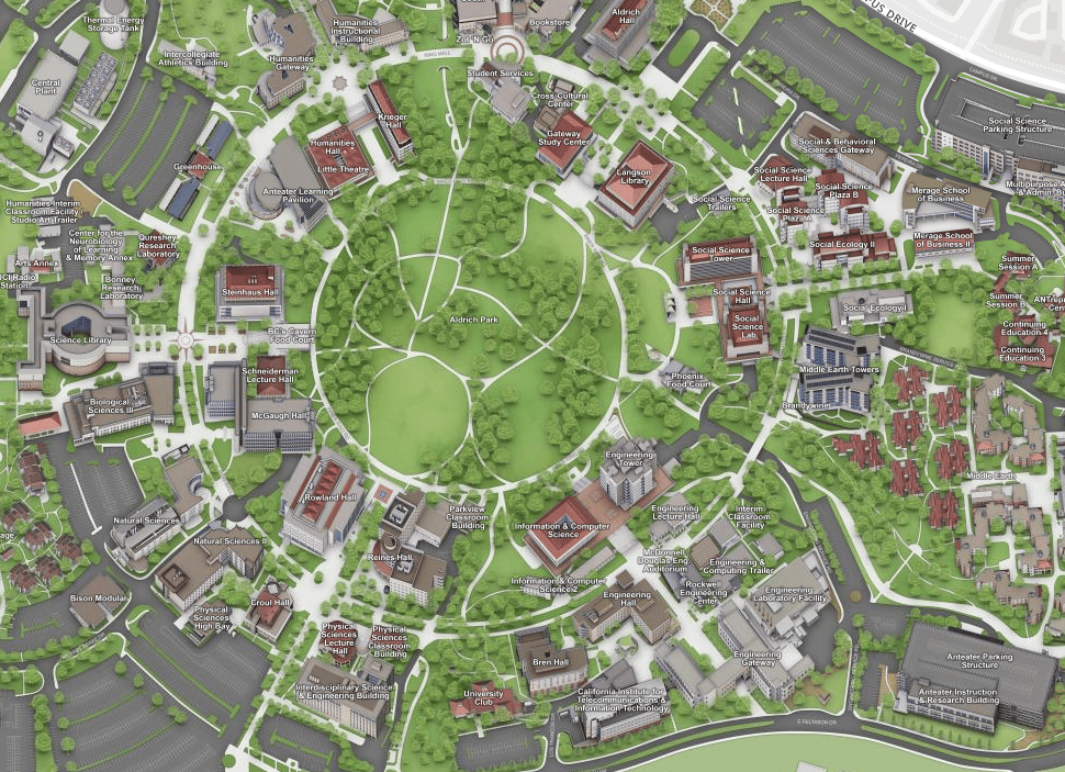 Uci Campus Map 2021 Interactive Map Thumbnail 