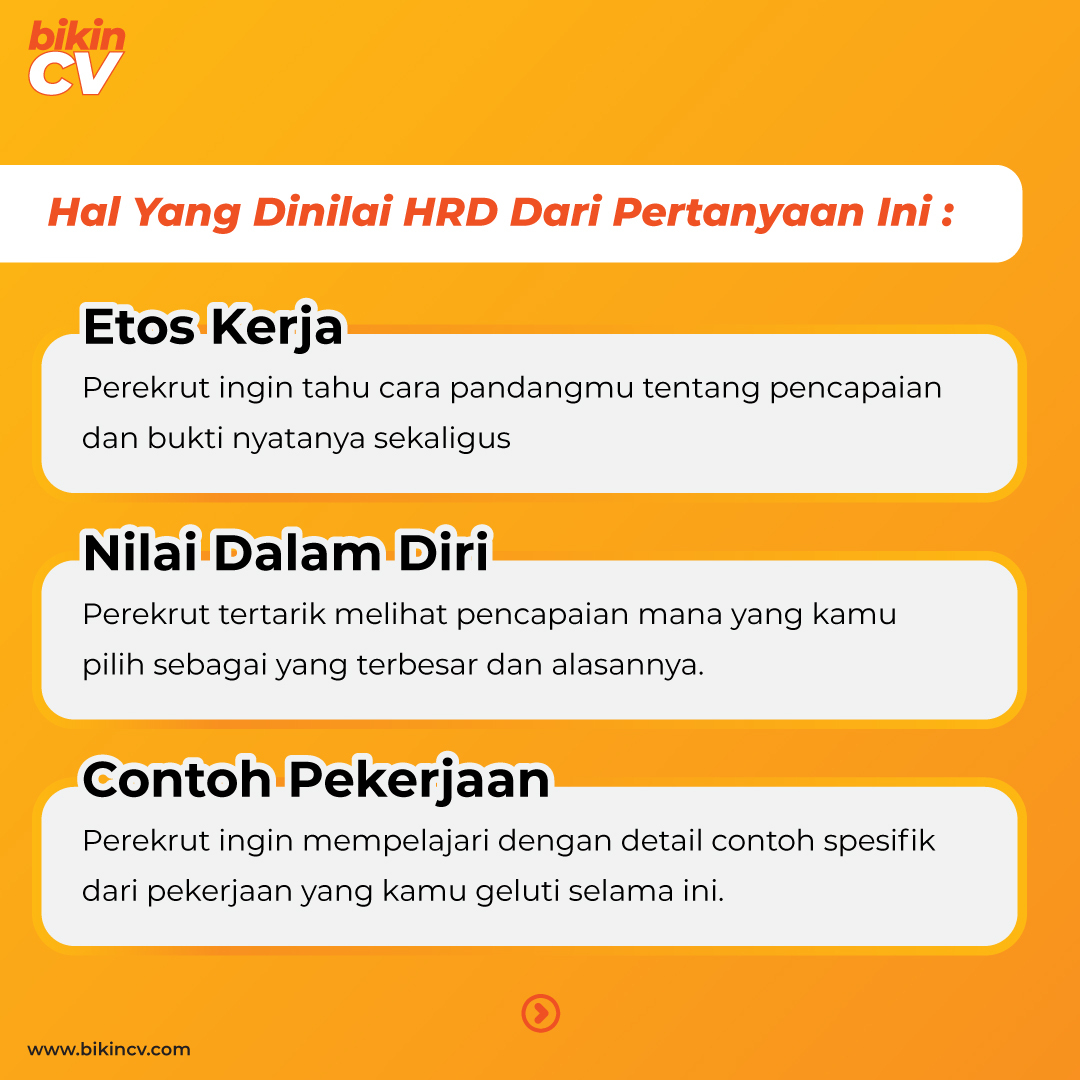 8 pertanyaan wawancara kerja bahasa inggris paling umum dan cara menjawabnya dengan baik. Tips Menjawab Pertanyaan Apa Pencapaian Terbesar Yang Pernah Anda Raih Saat Interview Blog Bikincv
