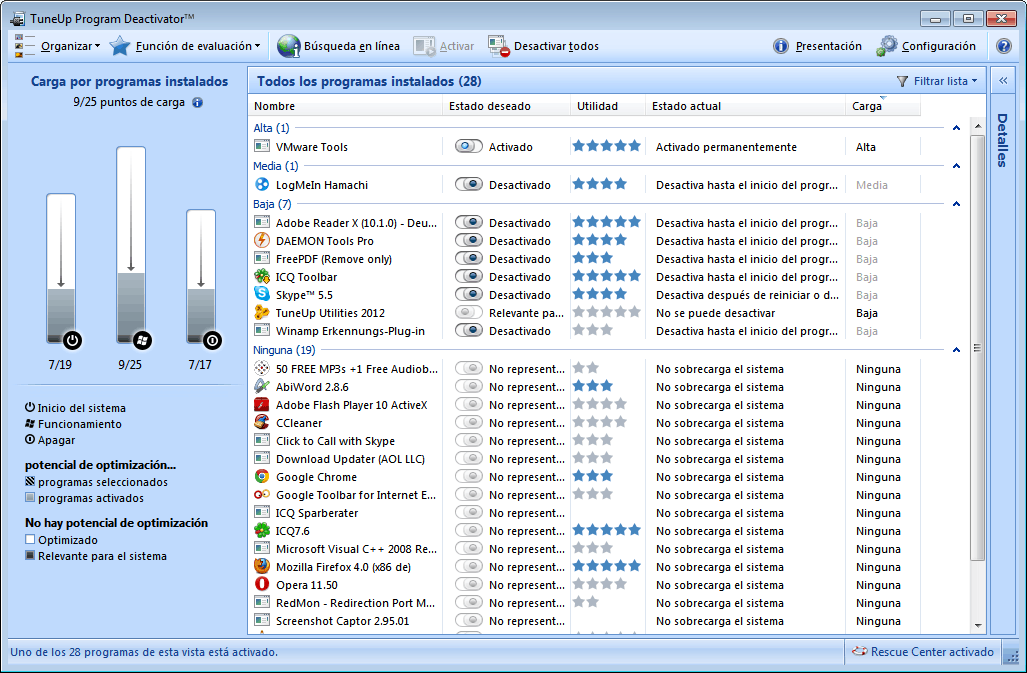 TuneUp Program Deactivator