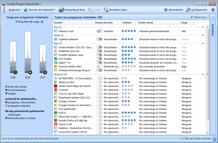 TuneUp Program Deactivator
