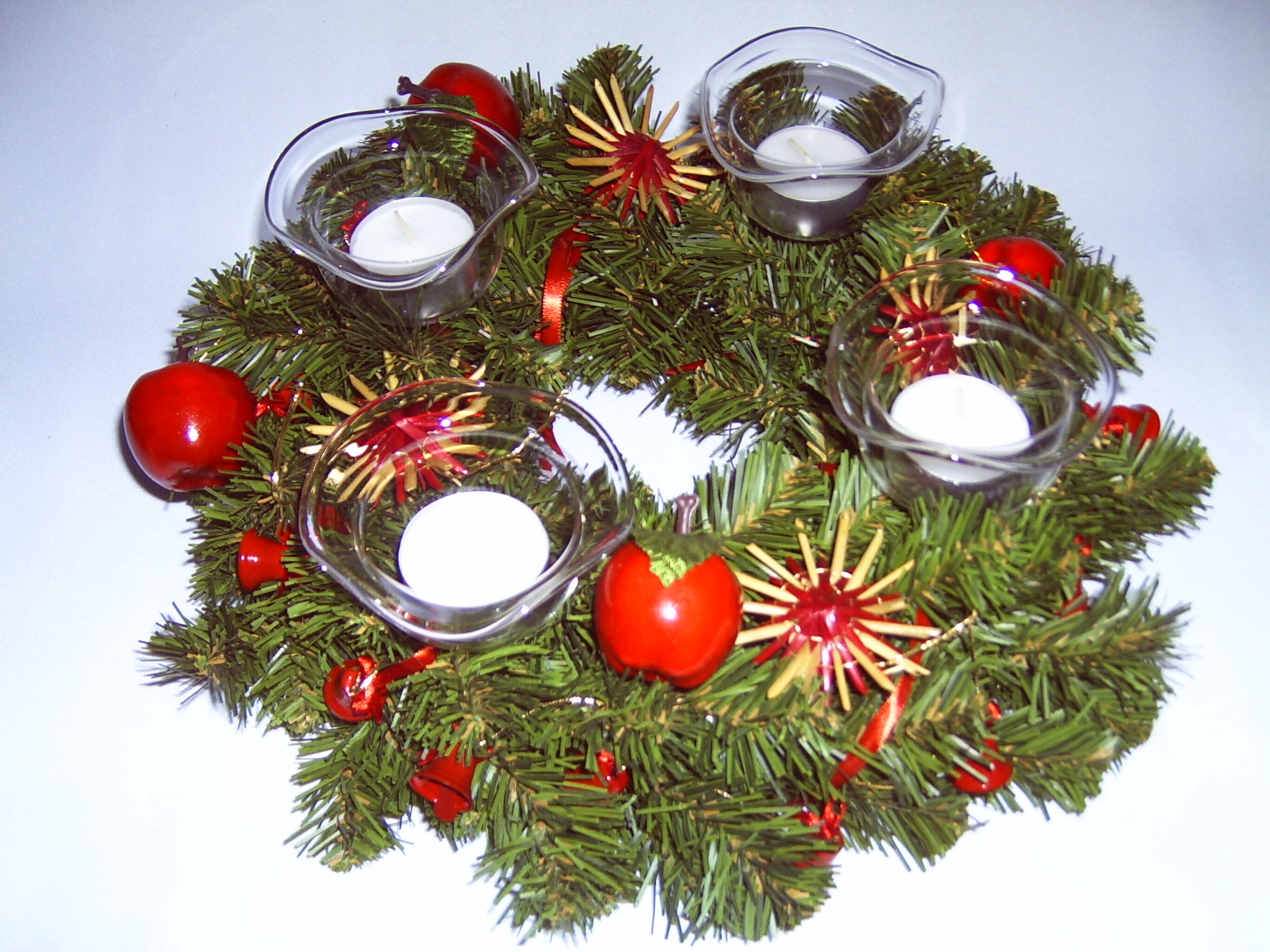 Adventskranz Bines Glas