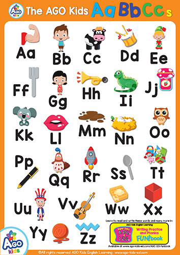 free esl efl abcs and 123s alphabet posters numbers phonics bingobongo